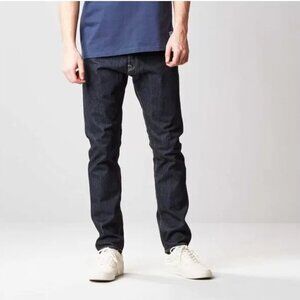Carhartt WIP Buccaneer Rigid Denim Jeans. Dark Wash. Size 34 x 32